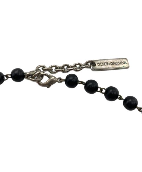 DOLCE & GABBANA（ドルチェ＆ガッバーナ）DOLCE & GABBANA (ドルチェ＆ガッバーナ) ロザリオ ネックレス ブラックの古着・服飾アイテム