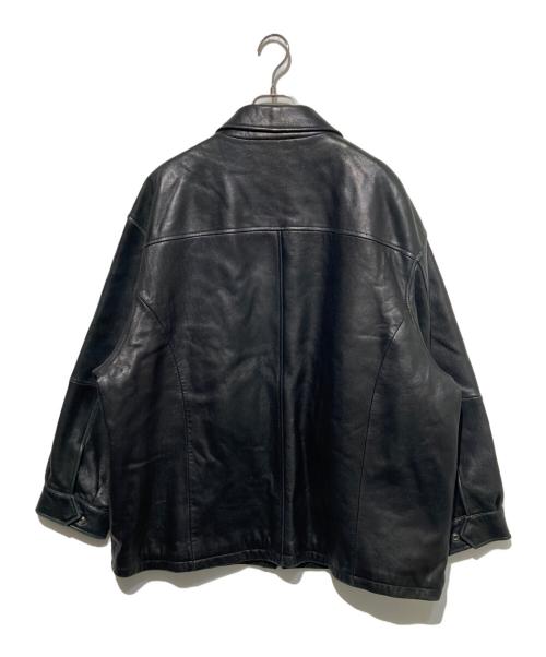 JOS.A.BANK（ジョス エー バンク）JOS.A.BANK (ジョス エー バンク) レザージャケット ブラック サイズ:XXLの古着・服飾アイテム