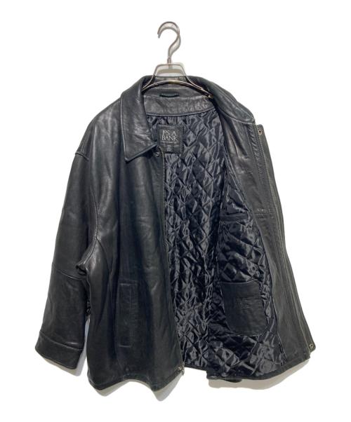 JOS.A.BANK（ジョス エー バンク）JOS.A.BANK (ジョス エー バンク) レザージャケット ブラック サイズ:XXLの古着・服飾アイテム