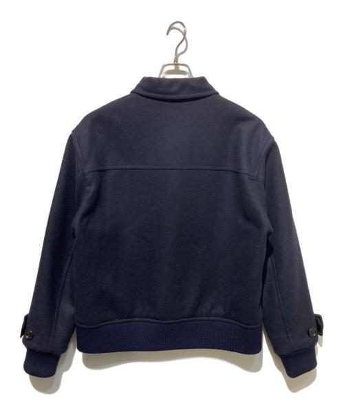 PRADA（プラダ）PRADA (プラダ) ウールジップアップブルゾン ネイビー サイズ:Ｍの古着・服飾アイテム