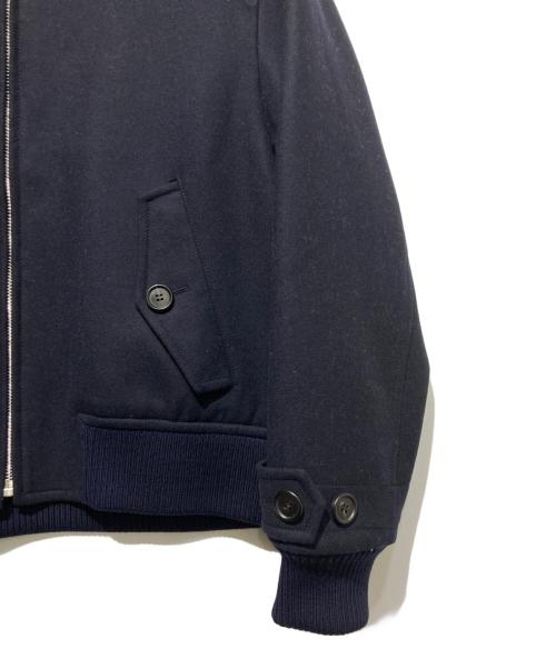 PRADA（プラダ）PRADA (プラダ) ウールジップアップブルゾン ネイビー サイズ:Ｍの古着・服飾アイテム