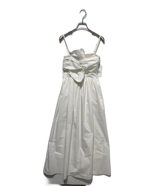 Snidel（スナイデル）Snidel (スナイデル) ツイストベアワンピ ホワイト サイズ:1の古着・服飾アイテム