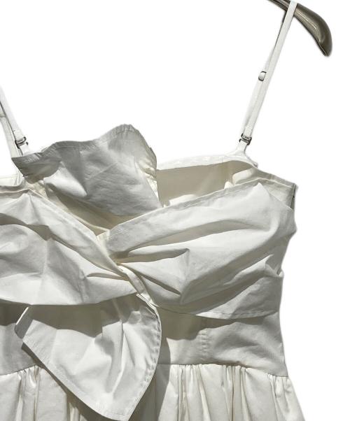 Snidel（スナイデル）Snidel (スナイデル) ツイストベアワンピ ホワイト サイズ:1の古着・服飾アイテム