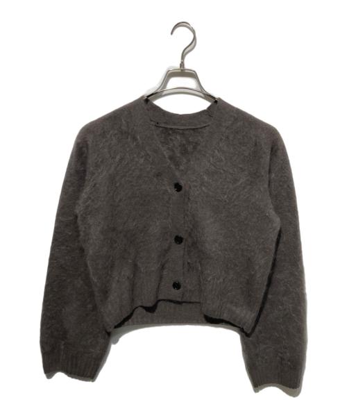 Con te（コンテ）Con te (コンテ) カシミヤ ファー Vネックカーディガン パープル サイズ:Freeの古着・服飾アイテム
