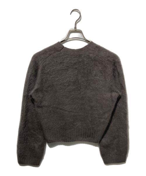 Con te（コンテ）Con te (コンテ) カシミヤ ファー Vネックカーディガン パープル サイズ:Freeの古着・服飾アイテム