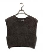 Con teコンテ）の古着「カシミヤファーベスト」｜パープル