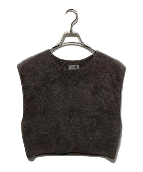 Con te（コンテ）Con te (コンテ) カシミヤファーベスト パープル サイズ:FREEの古着・服飾アイテム