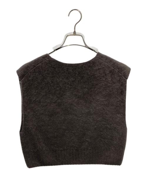 Con te（コンテ）Con te (コンテ) カシミヤファーベスト パープル サイズ:FREEの古着・服飾アイテム