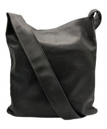 GANZO（ガンゾ）の古着「レザーショルダーバッグ」｜ブラック