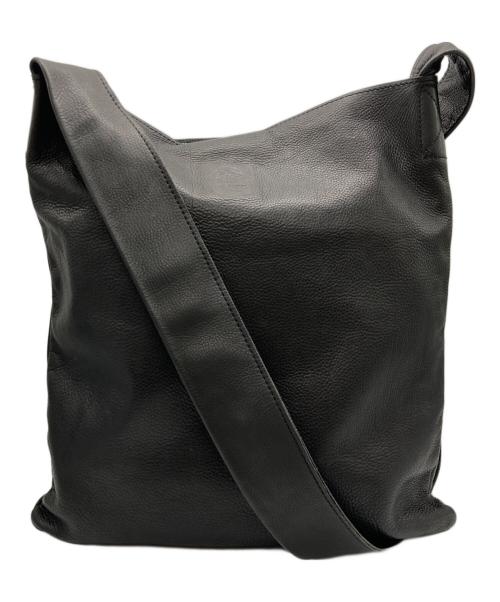 GANZO（ガンゾ）GANZO (ガンゾ) レザーショルダーバッグ ブラックの古着・服飾アイテム