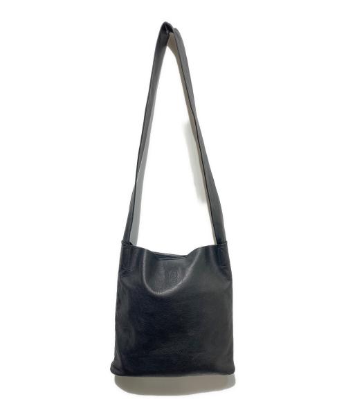 GANZO（ガンゾ）GANZO (ガンゾ) レザーショルダーバッグ ブラックの古着・服飾アイテム