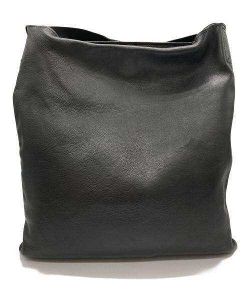 GANZO（ガンゾ）GANZO (ガンゾ) レザーショルダーバッグ ブラックの古着・服飾アイテム