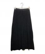 UNDECORATEDアンデコレイテッド）の古着「Washi Knit Skirt」｜ブラック