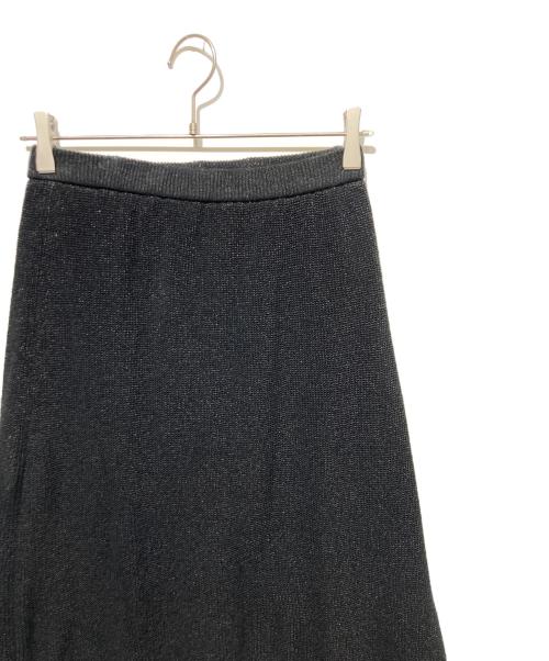 UNDECORATED（アンデコレイテッド）UNDECORATED (アンデコレイテッド) Washi Knit Skirt ブラックの古着・服飾アイテム