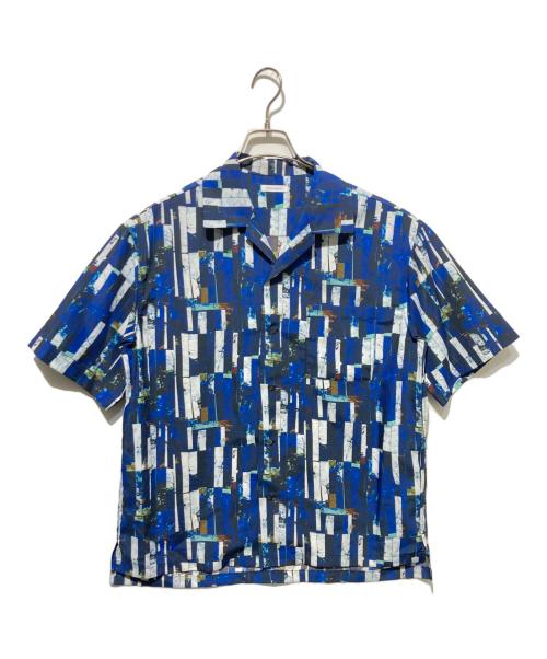 HERALBONY（ヘラルボニー）HERALBONY (ヘラルボニー) オープンカラーシャツ「海」 ブルー サイズ:FREEの古着・服飾アイテム