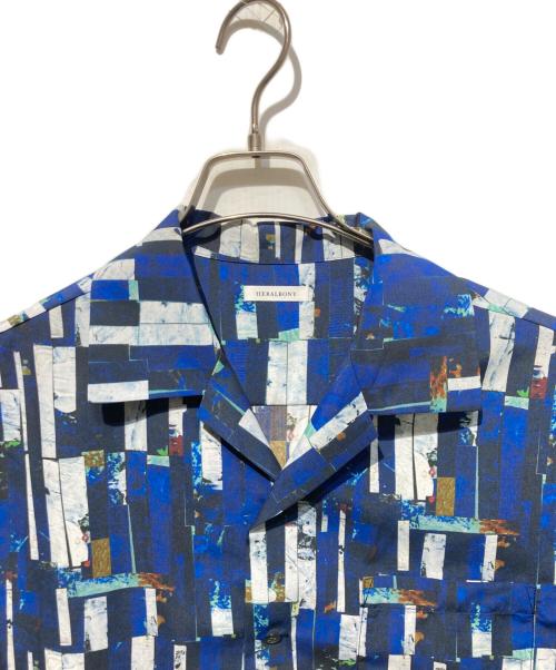 HERALBONY（ヘラルボニー）HERALBONY (ヘラルボニー) オープンカラーシャツ「海」 ブルー サイズ:FREEの古着・服飾アイテム