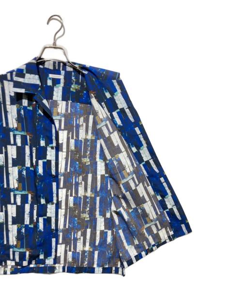 HERALBONY（ヘラルボニー）HERALBONY (ヘラルボニー) オープンカラーシャツ「海」 ブルー サイズ:FREEの古着・服飾アイテム