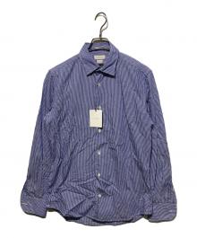 Glanshirt×SLOWEAR（グランシャツ×スロウウェア）の古着「ストライプシャツ」｜ブルー×ホワイト