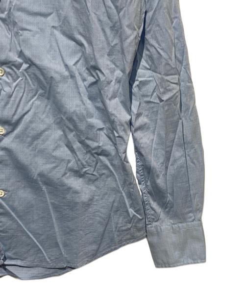 Glanshirt（グランシャツ）GLANSHIRT (グランシャツ) SLOWEAR (スロウウェア) ロングスリーブシャツ ブルー サイズ:38の古着・服飾アイテム