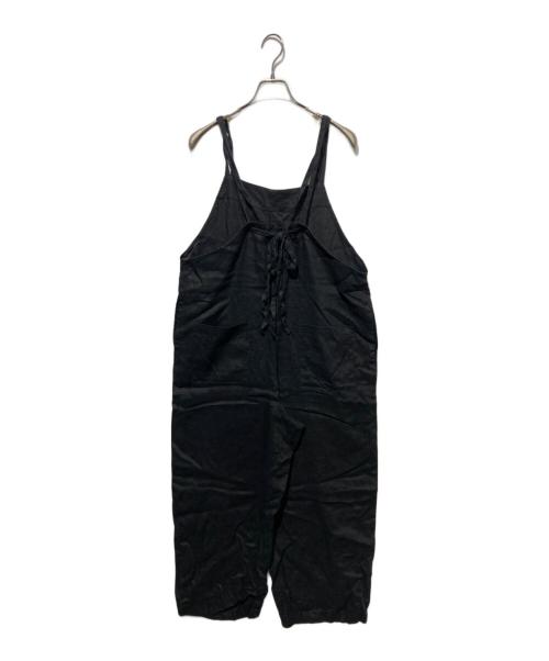 KAGURE（カグレ）KAGURE (カグレ) リネンサロペット ブラック サイズ:FREEの古着・服飾アイテム