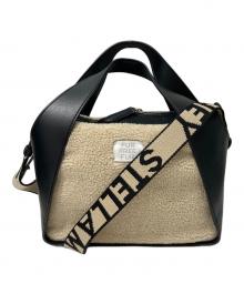 STELLA McCARTNEY（ステラマッカートニー）の古着「スタッズロゴボアショルダーバッグ」｜ベージュ×ブラック