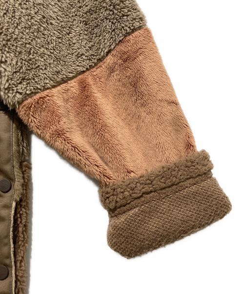 WHITE MOUNTAINEERING（ホワイトマウンテ二アニング）WHITE MOUNTAINEERING (ホワイトマウンテ二アニング) フリースパッチワークプルオーバー ブラウン サイズ:1の古着・服飾アイテム