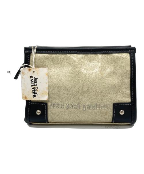 Jean Paul GAULTIER（ジャンポールゴルチェ）Jean Paul GAULTIER (ジャンポールゴルチェ) ポーチ ホワイト×ブラックの古着・服飾アイテム