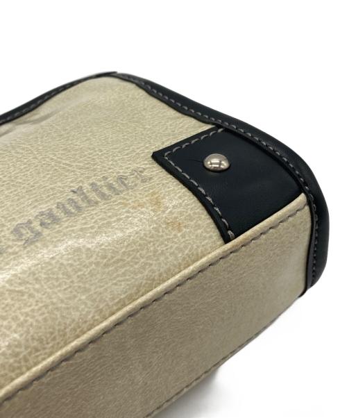 Jean Paul GAULTIER（ジャンポールゴルチェ）Jean Paul GAULTIER (ジャンポールゴルチェ) ポーチ ホワイト×ブラックの古着・服飾アイテム