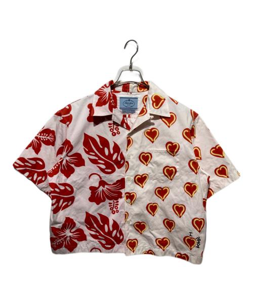 PRADA（プラダ）PRADA (プラダ) オープンカラーシャツ ピンク サイズ:Lの古着・服飾アイテム