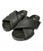 JIL SANDERジルサンダー）の古着「ボリュームクロスストラップサンダル」｜グレー