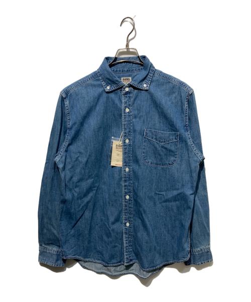 BARNS（バーンズ）BARNS (バーンズ) Wide Spread Collar B.D. 8oz Denim Shirt ブルー サイズ:XL 未使用品の古着・服飾アイテム