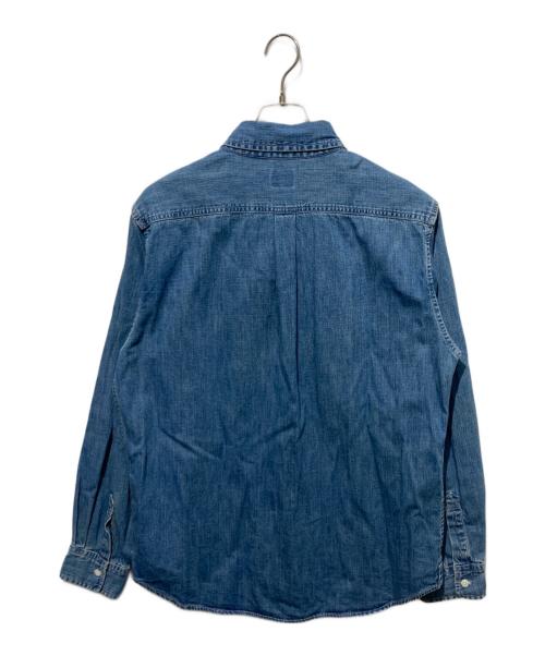 BARNS（バーンズ）BARNS (バーンズ) Wide Spread Collar B.D. 8oz Denim Shirt ブルー サイズ:XL 未使用品の古着・服飾アイテム
