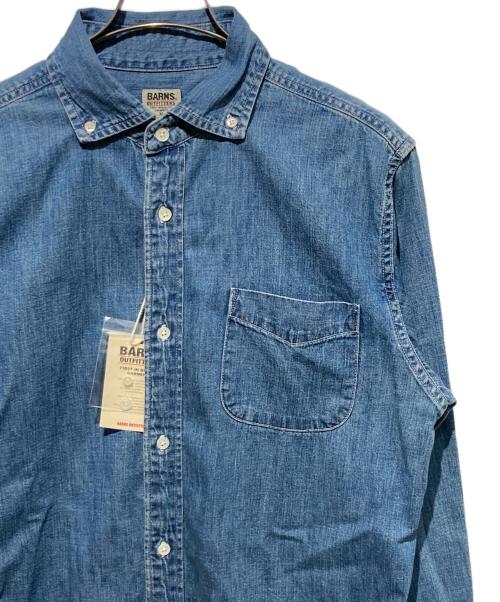BARNS（バーンズ）BARNS (バーンズ) Wide Spread Collar B.D. 8oz Denim Shirt ブルー サイズ:XL 未使用品の古着・服飾アイテム