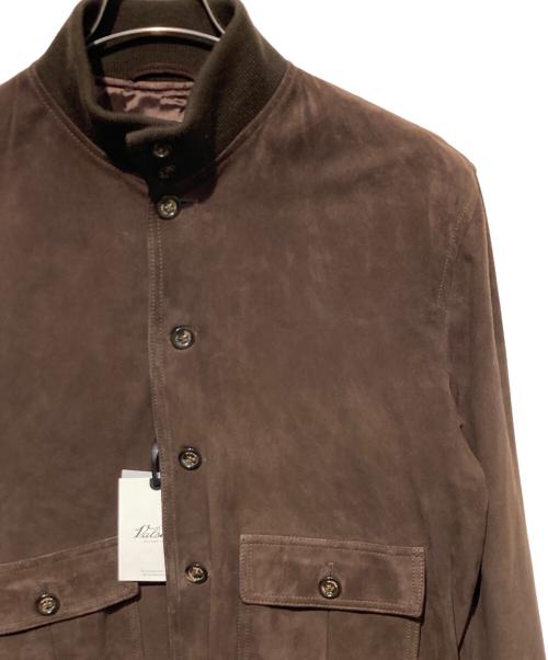 VALSTAR（ヴァルスター）Valstar (ヴァルスター) スウェードヴァルスタージャケット ブラウン サイズ:52の古着・服飾アイテム