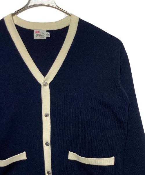 Traditional Weatherwear（トラディショナルウェザーウェア）Traditional Weatherwear (トラディショナルウェザーウェア) ARKLEY KNIT V LONG ネイビー サイズ:Sの古着・服飾アイテム