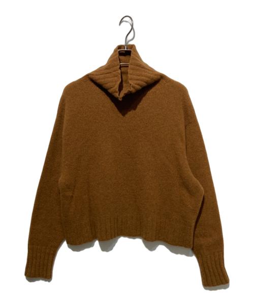 MARGARET HOWELL（マーガレットハウエル）MARGARET HOWELL (マーガレットハウエル) ウールカシミヤタートルネックニット ブラウン サイズ:２の古着・服飾アイテム