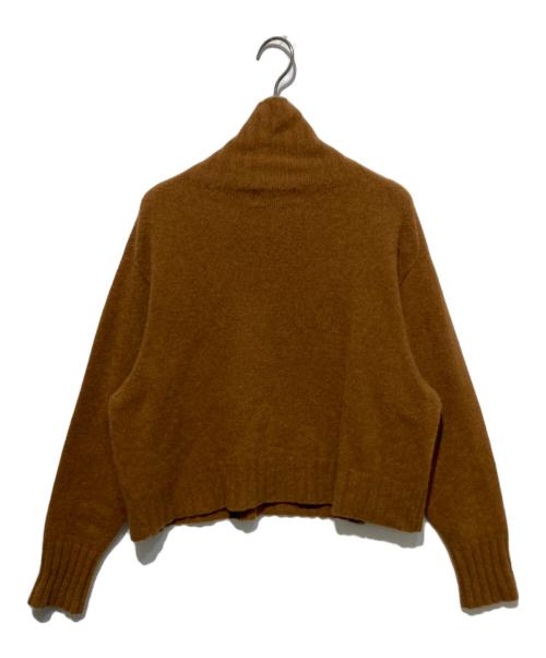 MARGARET HOWELL（マーガレットハウエル）MARGARET HOWELL (マーガレットハウエル) ウールカシミヤタートルネックニット ブラウン サイズ:２の古着・服飾アイテム