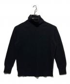MARGARET HOWELLマーガレットハウエル）の古着「ウールカシミヤタートルネックニット」｜ダークグレー