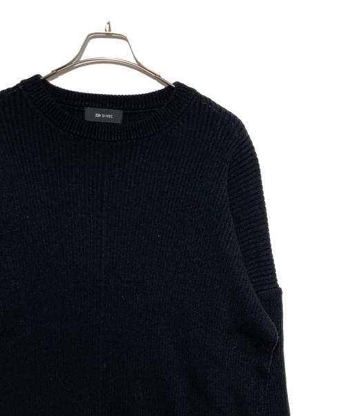 D-VEC（ディーベック）D-VEC (ディーベック) クルーネックニット ブラック サイズ:3の古着・服飾アイテム