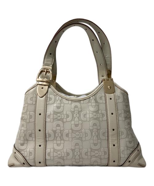 GUCCI（グッチ）GUCCI (グッチ) ホースビットトートバッグ ホワイトの古着・服飾アイテム