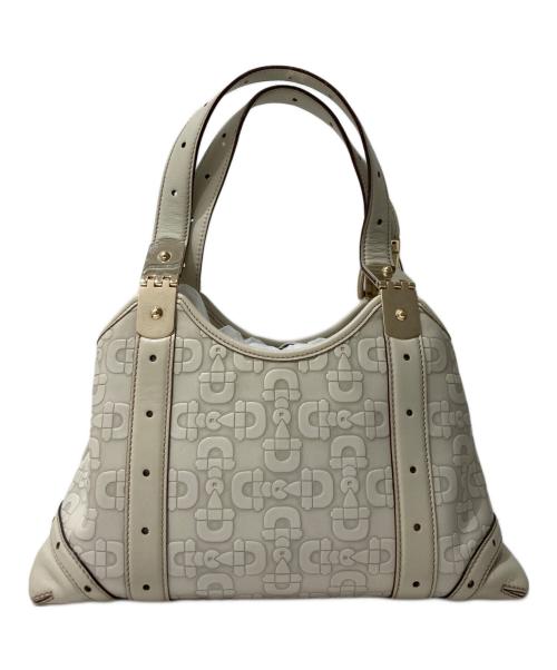 GUCCI（グッチ）GUCCI (グッチ) ホースビットトートバッグ ホワイトの古着・服飾アイテム