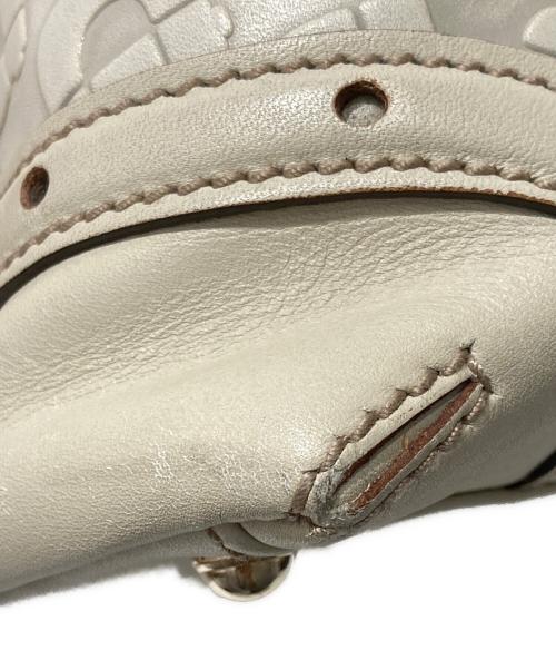 GUCCI（グッチ）GUCCI (グッチ) ホースビットトートバッグ ホワイトの古着・服飾アイテム