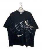 NIKE×COMME des GARCONSナイキ×コムデギャルソン）の古着「プリントTシャツ」｜ブラック