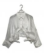 OMMOオーエムエムオー）の古着「SHEER SHORT SHIRT」｜ホワイト