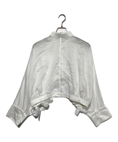 OMMO（オーエムエムオー）OMMO (オーエムエムオー) SHEER SHORT SHIRT ホワイト サイズ:freeの古着・服飾アイテム
