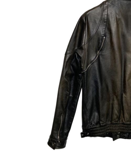 N.HOOLYWOOD（エヌ ハリウッド）N.HOOLYWOOD (エヌ ハリウッド) アクティビスト期シングルライダースジャケット ブラック サイズ:Ｍの古着・服飾アイテム