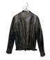 N.HOOLYWOOD (エヌ ハリウッド) アクティビスト期シングルライダースジャケット ブラック サイズ:Ｍ：18000円