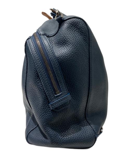 FURLA（フルラ）FURLA (フルラ) レザーショルダーバッグ ネイビーの古着・服飾アイテム