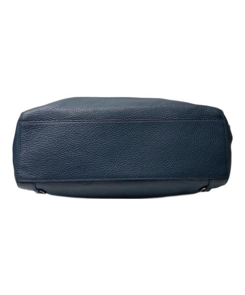 FURLA（フルラ）FURLA (フルラ) レザーショルダーバッグ ネイビーの古着・服飾アイテム