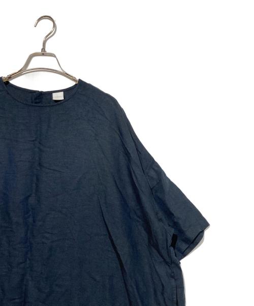 KAGURE（カグレ）kagure (カグレ) リネンレーヨンワイドワンピース ネイビー サイズ:1の古着・服飾アイテム